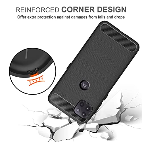 Image of Amazon Brand - Solimo Back Cover Case for Motorola Moto G 5G | Compatible for Motorola Moto G 5G Back Cover Case | 360 Degree Protection | Soft and Flexible (TPU | Matte Black)