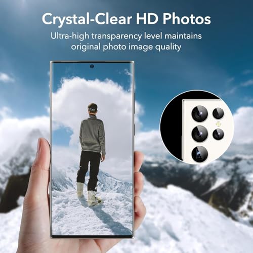 Image of JGD PRODUCTS Premium Camera Lens Protector Compatible For Samsung Galaxy S24 Ultra 5G (Silver) Camera Lens Protector - 9H Tempered Glass, Military-Grade Anti-Scratch, Case-Friendly, Easy Install Frame