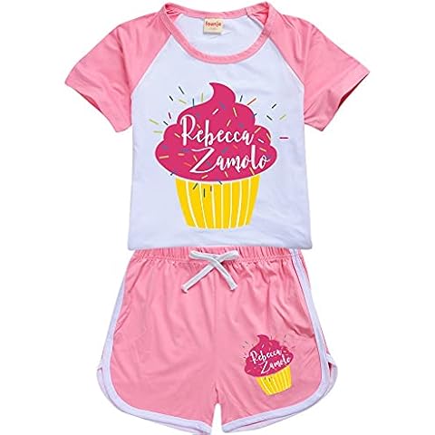 Rebecca Zamolo Pyjamas Kids Casual Tracksuits ST4 Girl Pjs Merch Outfits Sleepwear (Pink,11-12 Years,11 Years,12 Years) Cover