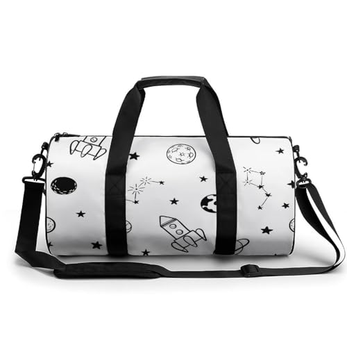 Sac de camping planètes fusées spacieux pour voyage et randonnée
