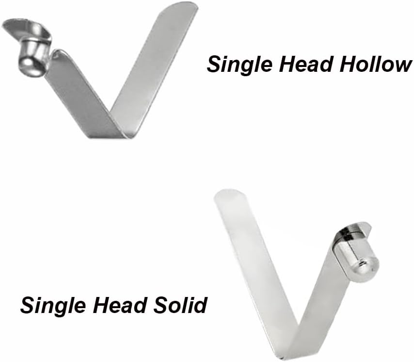 Multi-Size Hollow Solid Tube Spring Locking Clips Nickel Plated for Kayak Paddle Tent Pole image 5