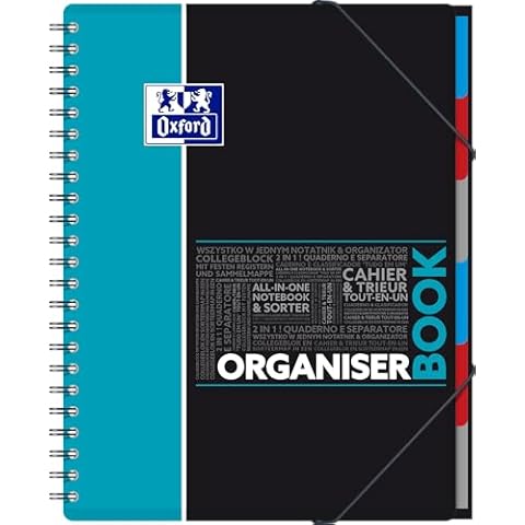 Cahier Spirale Oxford OrganiserBook A4+ Cover