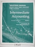 Intermediate Accounting Solutions Manual Twelfth Edition Volume 2 0471749656 Book Cover