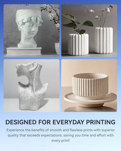 Image of JAYO Marble PLA 3D Printer Filament 1.75mm, Realistic Stone-Like Texture PLA, Easy to Print, Dimensional Accuracy ±0.02mm, 1.1kg (2.42 lbs) Spool, Most FDM Printers