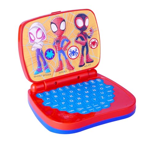 Image of Spiderman Educational Laptop for Kids - Interactive Alphabet & Number Learning Toy with Music & Sound, Early Development Preschool Computer, Safe & Non-Toxic Learning Tool for Ages 3+