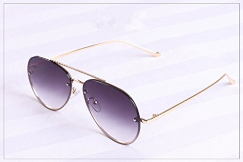 Lunettes de soleil UV yeux ronds de style grenouille sans cadre modèle B taille standard