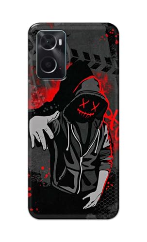 Image of Printed Hard Back Cover for Oppo A76 Back Cover (Hoodie Rapper) -190724(EA)