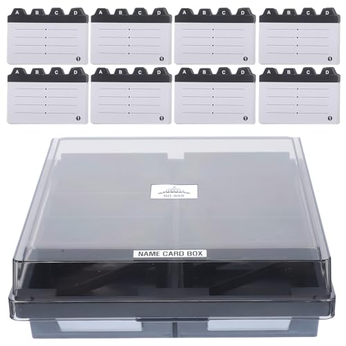 DOITOOL 大容量収納名刺ケース 多機能カードスタンド オフィス クリニック用名刺ディスプレイラック 卓上整理用ビジネスカードホルダー