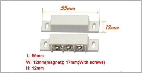 10 Sets Mc-31B Magnetic Reed Switch Normally Open Closed Nc No Door Alarm Window Security #TOP1