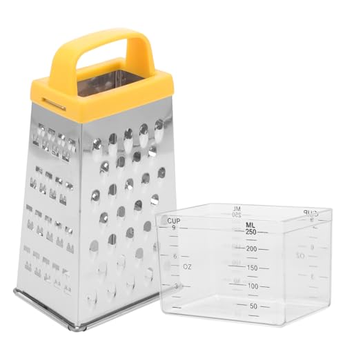 iplusmile 多機能ステンレス製チーズおろし器 四面野菜スライサー 料理時短キッチンツール 強靭耐久設計 家用食材グレーター