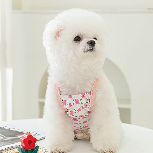Small Cute Puppy Dress Dog Flower Dress Dog Dress Cat Dress Dog Skirt Soft Breathable Dog Cotton Summer Dress For Small Medium Large Dog Girls Puppy Lightweight Pet Dresses #TOP3