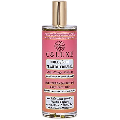 CELUXE Mediterranean Dry Oil for Body, Face, and Hair Cover