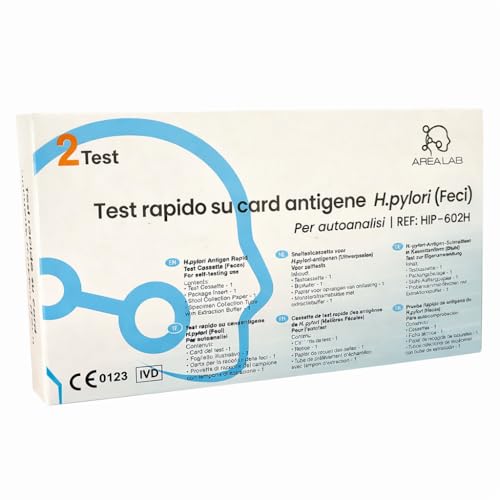 2X Test Helicobacter Pylori, Kit Analisi Feci, Risultati 10 Minuti, Certificato CE