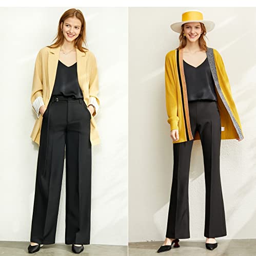 Ekouaer 3 Pack: Womens Silk Satin Tank Top V Neck Camisole Cami Spaghetti Strap Top Loose Sleeveless Blouses Tank Shirt4