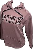 Victoria's Secret Pink Campus Pullover Hoodie Color Dark Soft Begonia Size XSmall NWT