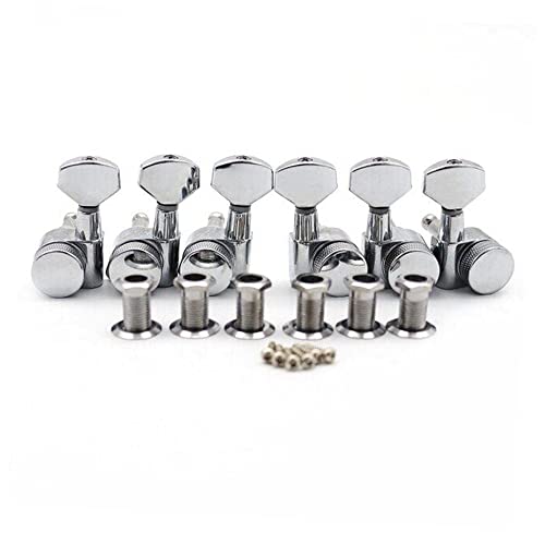 dsfen 3 Left 3 Right Inline Guitare électrique Tuning Peg Mécaniques de Verrouillage scellées Touches de réglage de Guitare chromées Mécaniques 1 : 18 Compatible avec la Guitare électrique St - Les Beatles, Paul McCartney, John Lennon, RIngo Starr, George Harrison dsfen 3 Left 3 Right Inline Guitare électrique Tuning Peg Mécaniques de Verrouillage scellées Touches de réglage de Guitare chromées Mécaniques 1 : 18 Compatible avec la Guitare électrique St – Image 3