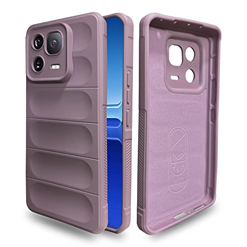 Image of A rtistque Liquid TPU Silicone Matte Shockproof Flexible with Camera Protection Soft Back Cover Case for Xiaomi 13 Pro 5G - Purple