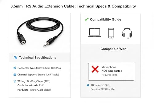 Image of MX RCA Cable AUX to RCA Y Splitter Cable To 2 Rca Stereo Audio Cable PERENT (2.5 mm Male to 3.5 mm Female, 0.17 METER)