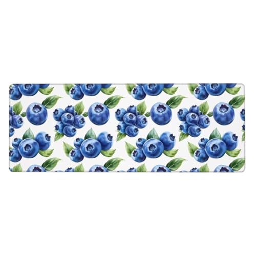Tapis de souris de jeu bords cousus grand format motif myrtille