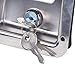 TITIDU Lock&Key 4Pcs with 2 Keys and Gaskets,Trailer Paddle Door Latch Handle Stainless Steel RV Truck Tool Box