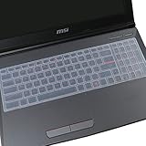  Housse de clavier pour MSI GL62M GF62 GP62 GT62VR GE63VR GP63 GS63VR WS60/63VR, 17,3\