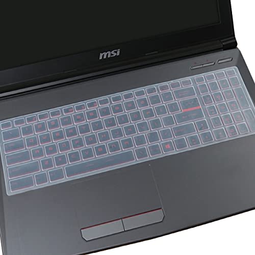 Keyboard Cover Skin For 15.6 17.3 Msi Ge77Hx Ge77 Ge76 Ge75 Raider, Stealth Gs76 Gs75, Vector Gp76 Gp76Hx, Leopard Gp75 Gl75 Gl65, Gf75 Ge66 Gt76 Gs73 Gl62M Gf62 Gp62 Gaming Laptop #TOP17