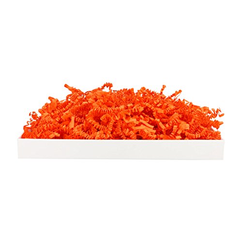 SizzlePak 048, Orange, oranges Füllmaterial und Polsterpapier, Geschenk-Verpackungen, Deko, Geburtstag, Weihnachten - 1 kg