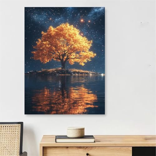 Peinture numéro adulte ciel étoilé pour créer votre décoration murale