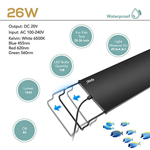 Hygger 26W 24/7 Lighting Aquarium Led Light thumb #5