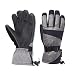 HighLoong Men Ski Snowboard Gloves Waterproof Thinsulate Cold Winter-Black