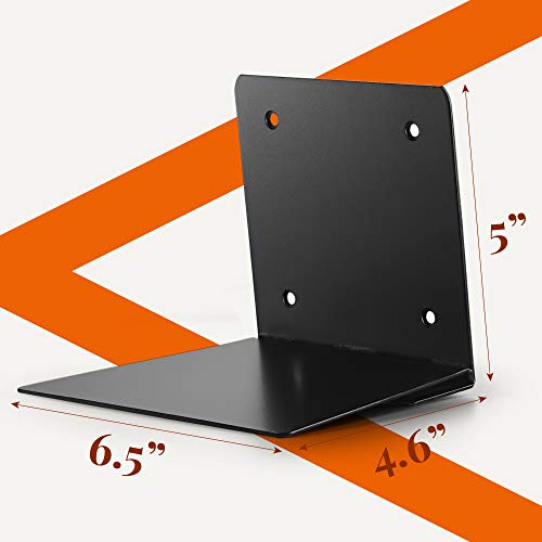 Crizta 2Pcs Invisible Floating Bookshelf, Heavy Duty Wall Mounted Book Organizer, Metal Shelves Holder For Books, Large Size (Black) (2) #TOP2