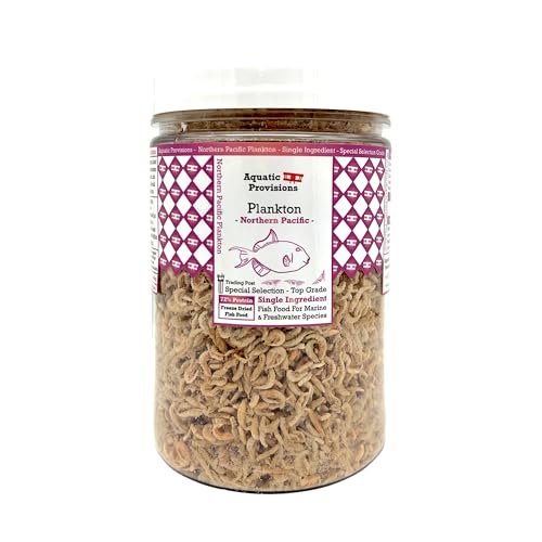 Aquatic Provisions Northern Pacific Plankton High Protein Freeze Dried Floating Fish Food 4 oz