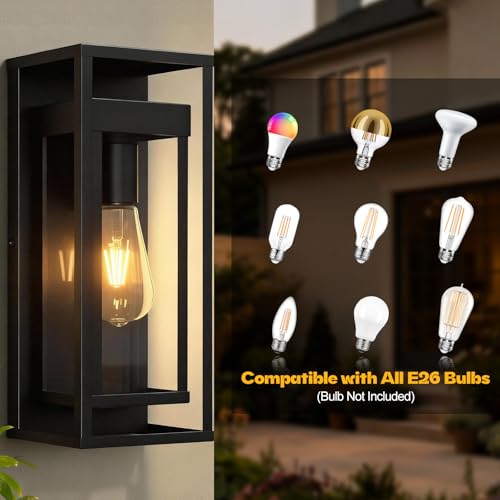 Image of 15 inch Outdoor Wall Lights 2 Pack Large Exterior Lighting Fixtures