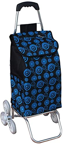 Carrito plegable multiuso con 6 ruedas color azul miniatura 1