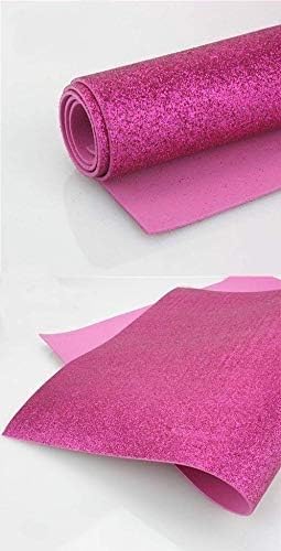 N. 5 Fogli Foam Fommy 2 Mm Spessore Cm. 60X40 Colore Fuchsia Fucsia Glitter