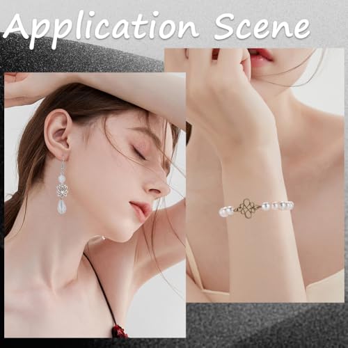 Connecteurs de fleurs en argent SUNNYCLUE pour fabrication bijoux