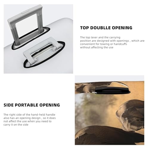 Elastic Travel Luggage Cover for Suitcase Tsa Approved Stretch Scratch-Resistant Suitcase Protector Cover Washable Walking elephants mother and baby Baggage Covers Fits 18-32 Inch Luggage Case4