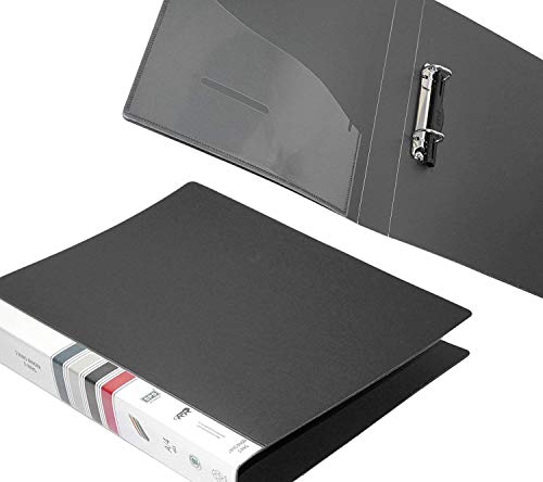 Image of 2D Ring Binder File,Plastic File Folder Legal Size Tough & Durable Ring Binder (F /S-LEGAL 2D RING BINDER BLACK - 1)