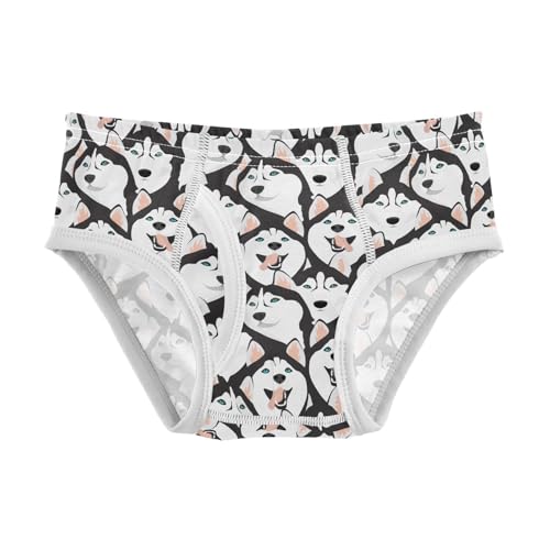 Little Boys Briefs Husky Dogs Soft Cotton Toddler Underwear in Sizes 2/3t, 4t, 5t, 6 and 8