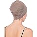 Deresina Chemo Headwear, Unisex Sleep Cap - Ultra-Soft Breathable Viscose Beanie for Medical Hair Loss, Alopecia (Mink - One Size)