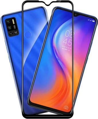 Image of Tempered Glass Screen Protector Compatible For Tecno Spark 6 Air Full Screen Coverage (Except Edge to Edge) and Free Complete Easy Installation kit