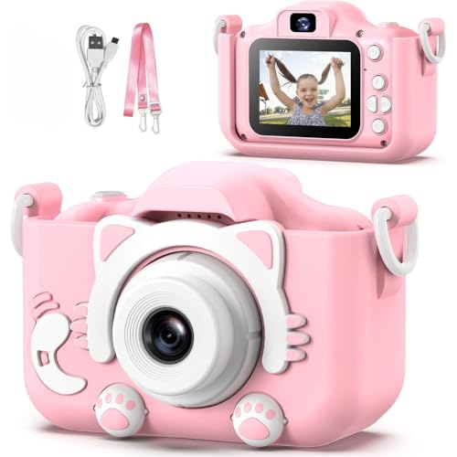 Câmera Digital Infantil Portátil – Recarregável, Com Tela LCD, Jo...