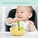 Olababy 100% Silicone Suction Bowl with Lid for Independent Feeding | First Stage Self Feeding Essential for Toddlers and Kids| Baby Led Weaning Snack Feeder | Food Container and Storage |