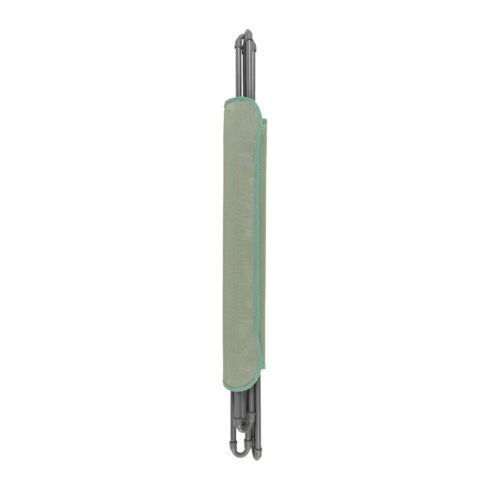 Lafuma MOBILIER Silla plegable de mariposa POP UP, tela Batyline® duradera y extraíble, silla de exterior para terraza, salón, jardín, 1 posición, máxima comodidad, fabricada en Francia, verde