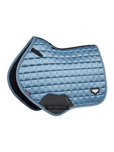 Tapis de selle Loire LeMieux en satin bleu glacier pour un éclat unique en concours