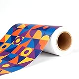 Creatorally DTF Rollo de Papel de Transferencia, 33cm x 100m Película de Transferencia DTF Mate Directo a Película de PET Rollo de Transferencia de Calor para Camisetas