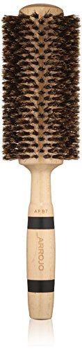 ARROJO Cepillo redondo grande para el cabello, cepillo redondo grande para secado y peinado, cepillo de cerdas de jabalí para volumen y suavidad, cepillos redondos para mujeres y hombres, cepillo de