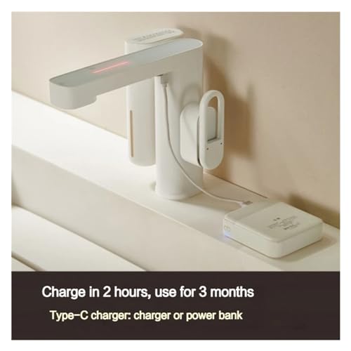 Grifo automático sin contacto con mezclador de agua y dosificador de jabón integrado 5