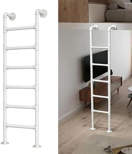 Heavy Duty Wall Mounted Bunk Bed Ladder - 330lbs Capacity - 3.3ft Safe Step Ladder for High Loft Attics, Dorms, Outdoor Use & Easy Access to Attic/Basement