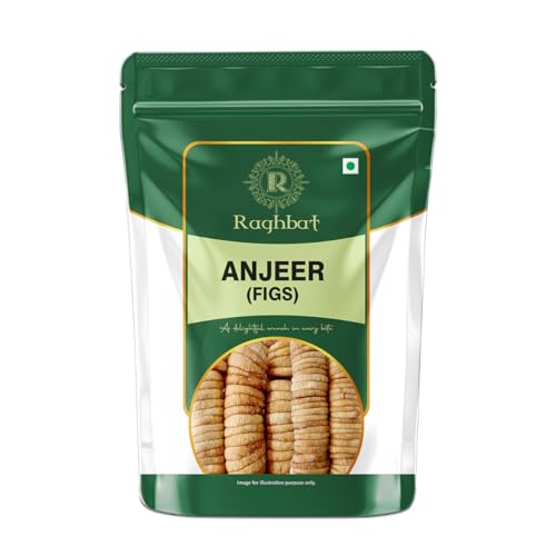 Image of Raghbat Dried Anjeer,500g | Afghani Anjeer I Healthy Snack I Rich Source of Vitamins Dietary Fiber | Dry figs